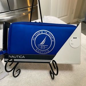 NWT Nautica Blue Clutch